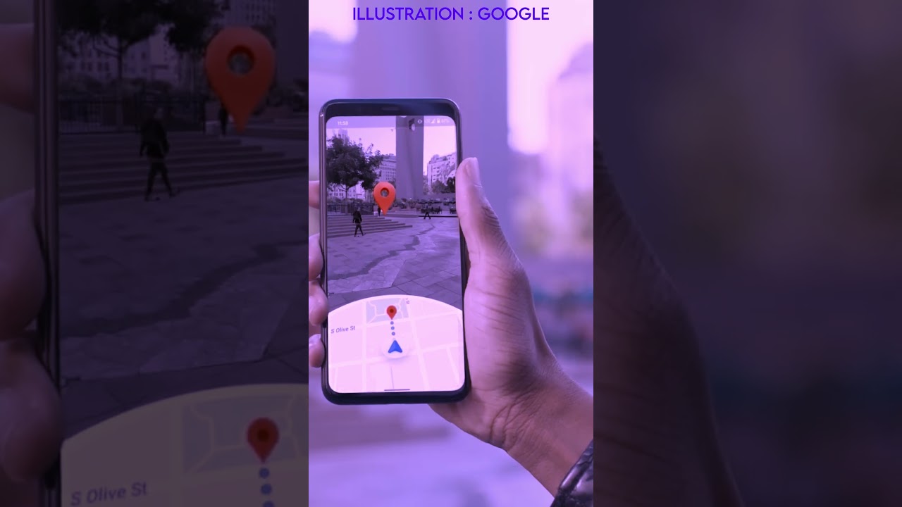 Comment mieux se rep&eacute;rer en r&eacute;alit&eacute; augment&eacute; avec Google Maps sur Android ! #astucesmartphone