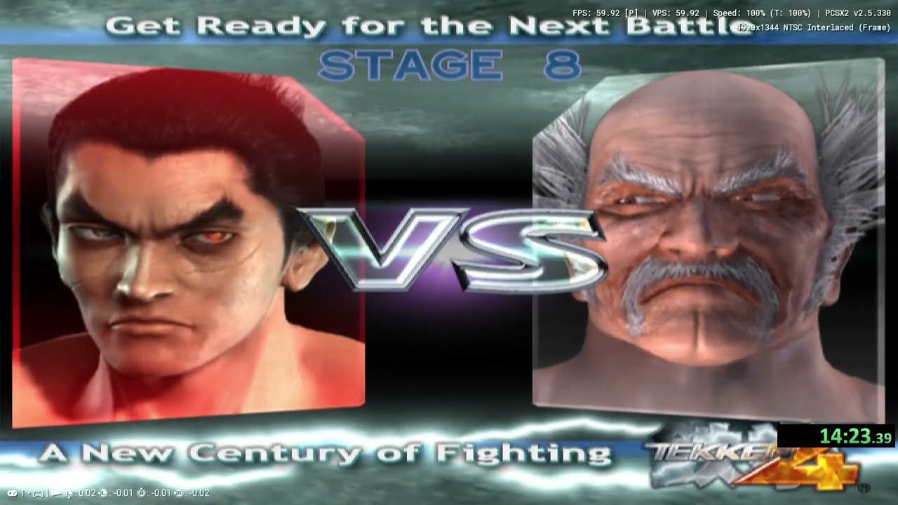 TEKKEN 4 Ultra Hard Default chars 1:07:15 WR