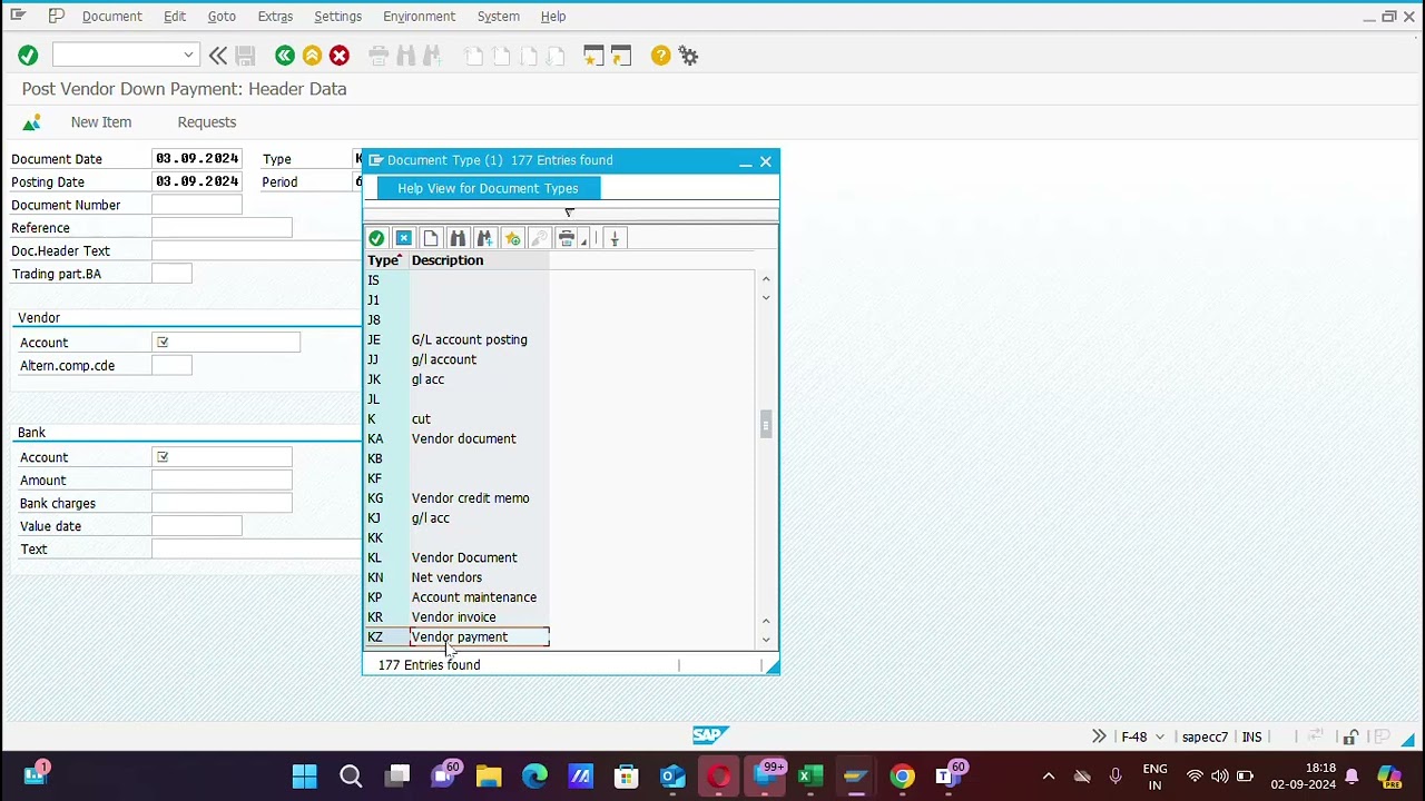 Advance Payment to Vendor in SAP