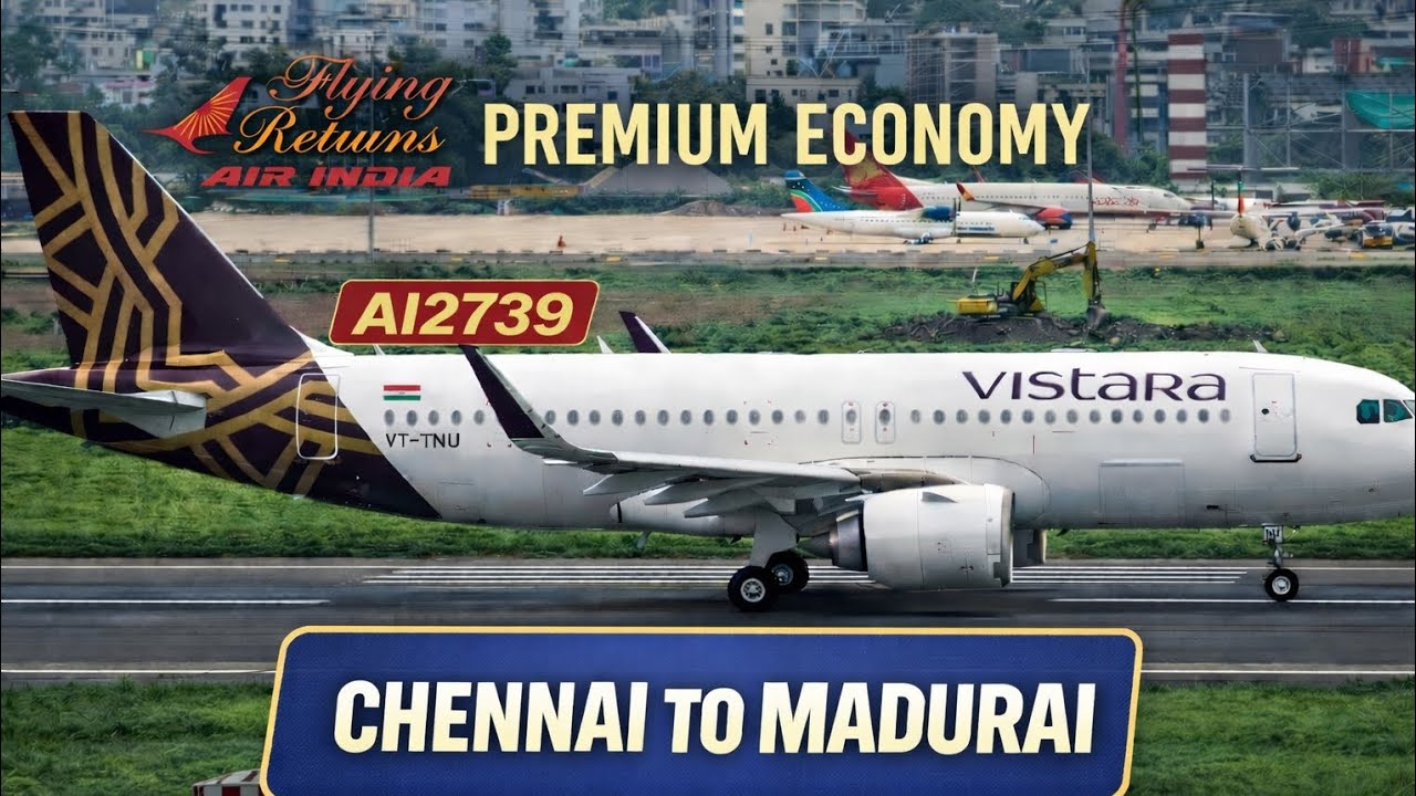 Air India AI2739 PremiumEconomy ✈️ Chennai to Madurai Flight Experience|Part 2#viral#video #airindia
