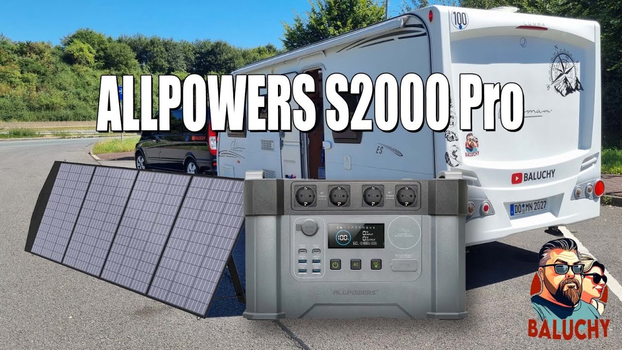 ALLPOWERS S2000 Pro i składany panel słoneczny ALLPOWERS 200W SP033