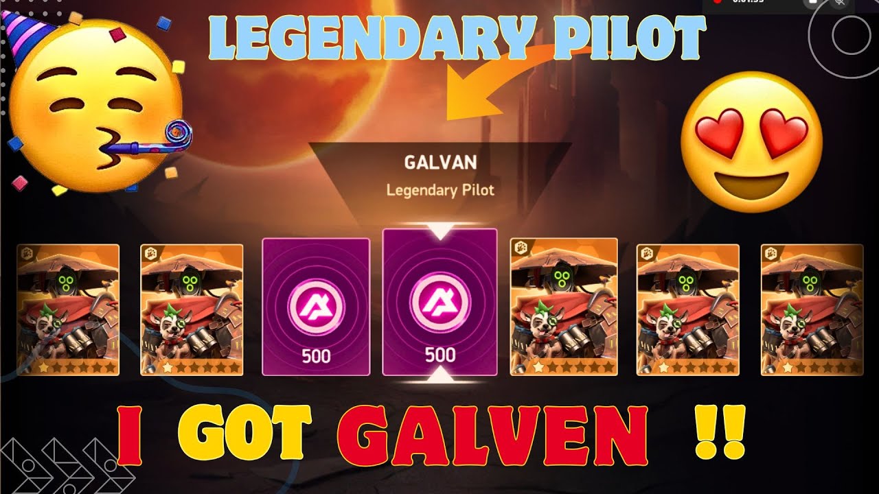 🔥I Got Galvan in 70 in Spin😍| LEGENDARY PiLOT