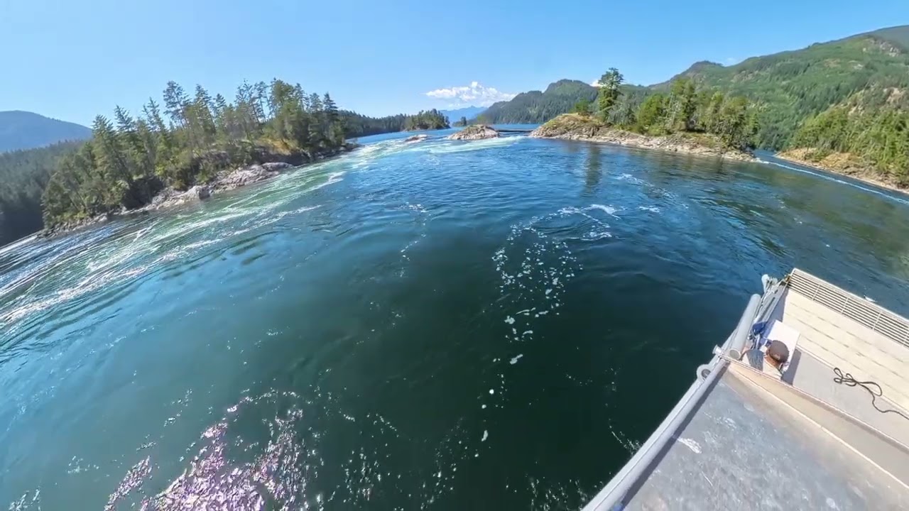 Skookumchuck Rapids Mayhem! Landing Craft Meets Surfers, Jet Skis & Kayakers