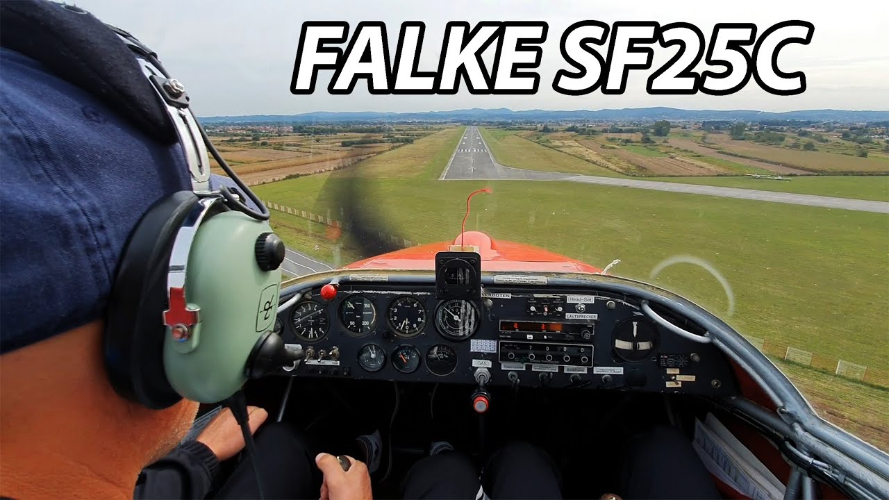 Falke SF25C LANDING Varazdin Airport