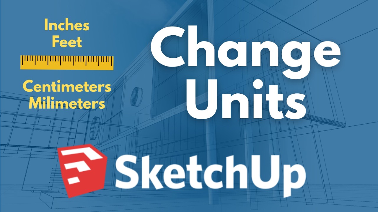 Изменить единицу измерения - SketchUp