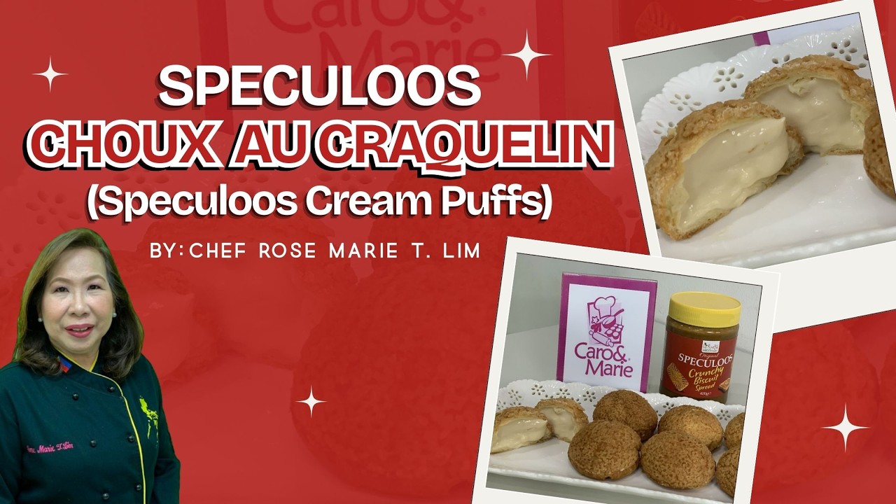 Speculoos Choux Au Craquelin (Speculoos Cream Puffs)