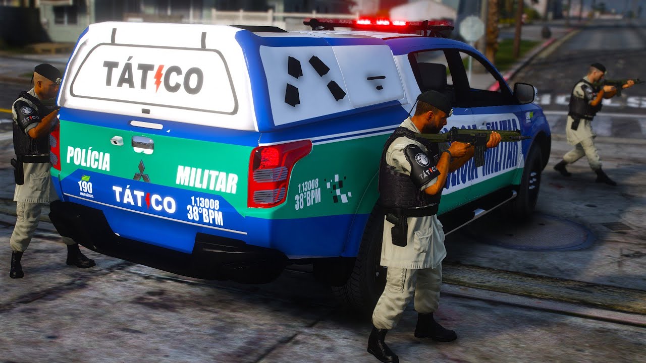 PATRULHAMENTO PADRÃO DO TÁTICO PMGO | GTA 5 POLICIAL