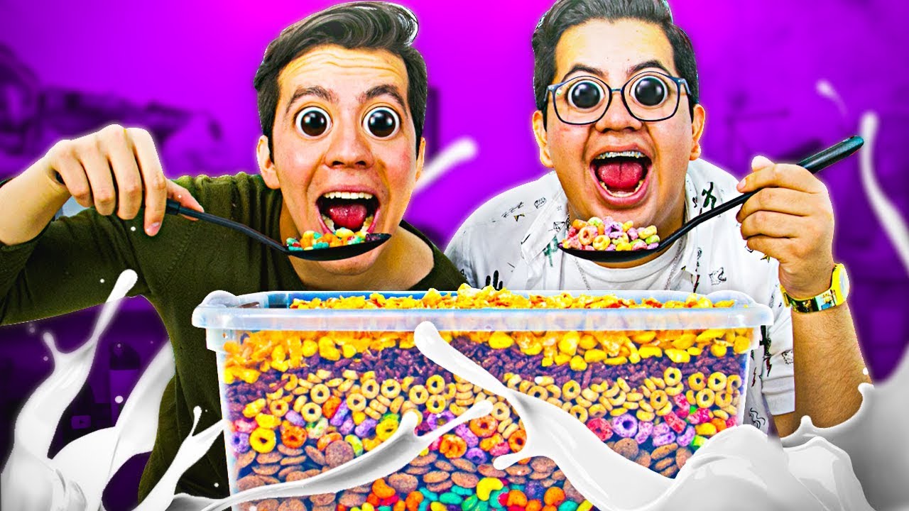 MEZCLAMOS TODOS LOS CEREALES DEL SUPERMERCADO Y ESTO PASÓ...