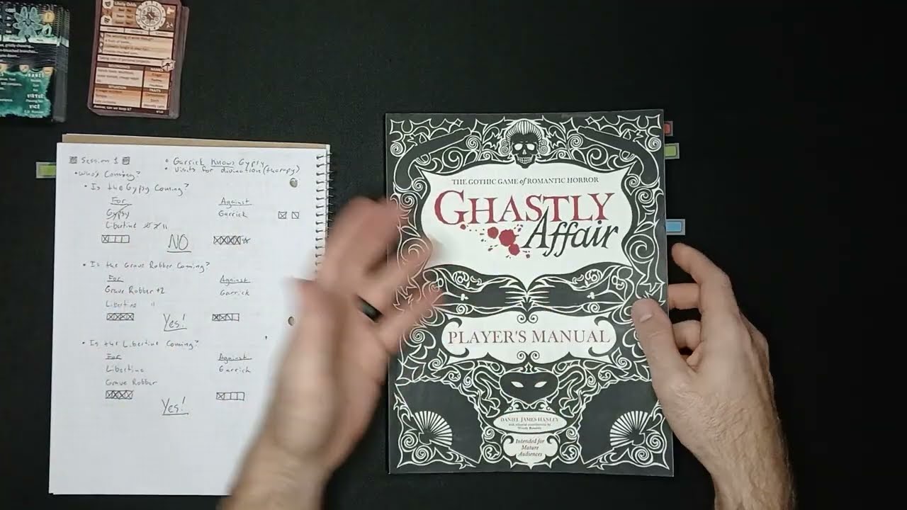 Ghastly Affair Solo Actual Play Part 5: A Twist & More Character Creation; The Path to Session 2...