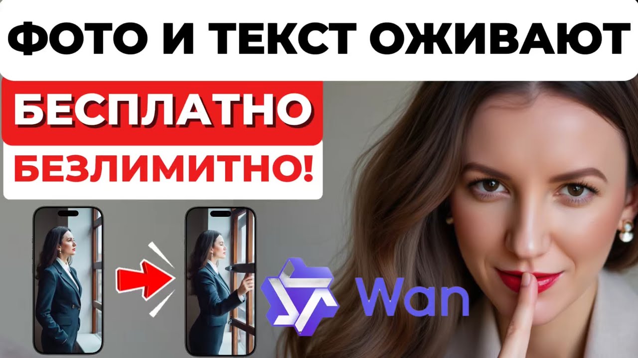 Лучшая нейросеть для создания видео БЕСПЛАТНО и БЕЗЛИМИТНО Wan 2.2 и Wan 2.5