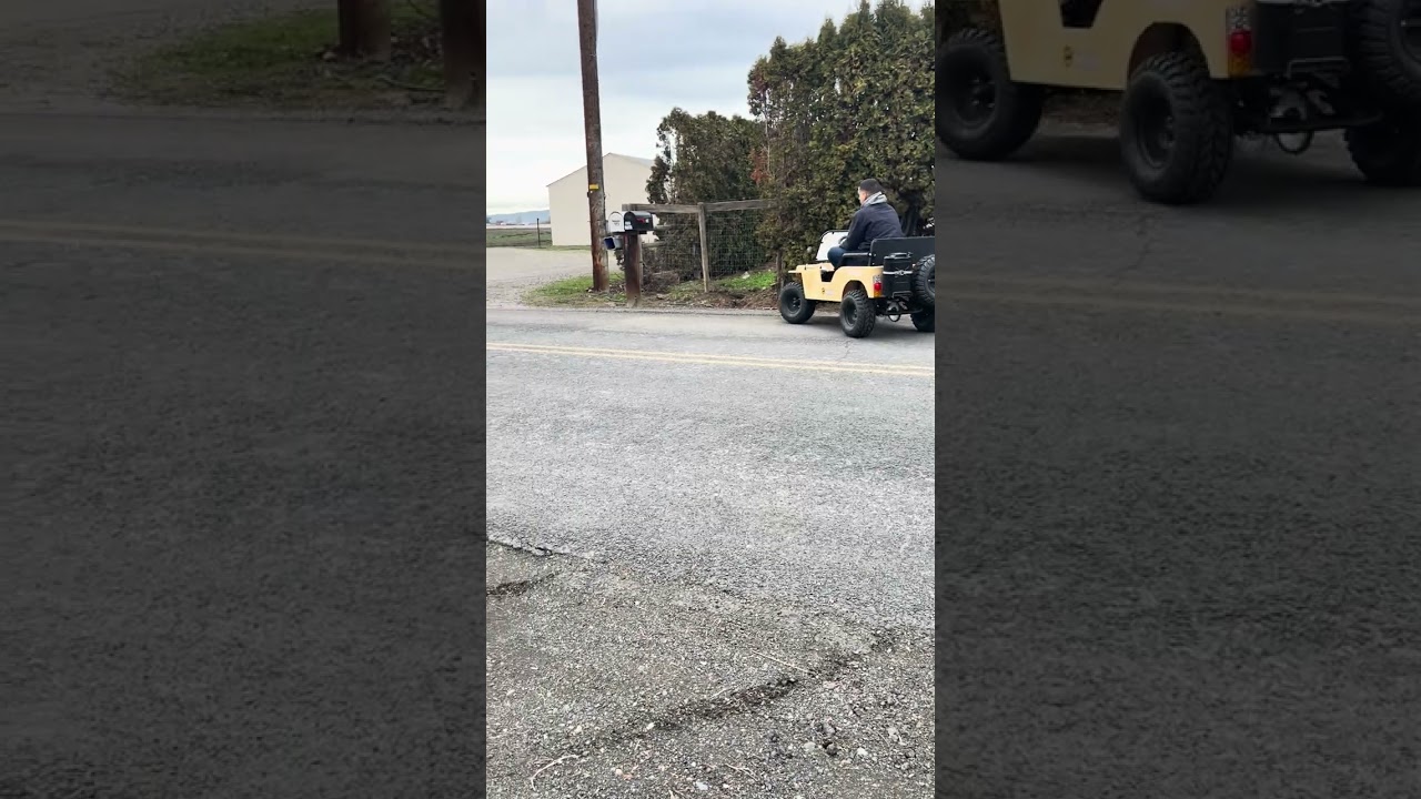 mini jeep test drive #minijeep #Massimo #125cc #tractorsupply
