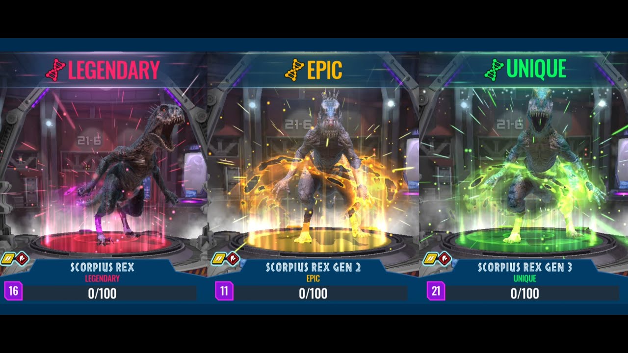 *SCORPIUS REX* All 3 Gen. - Update 2.8 - Jurassic Go