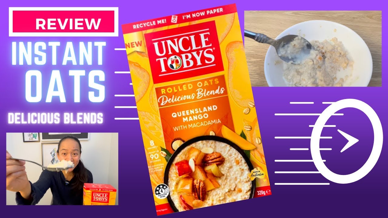 Uncle Toby&rsquo;s Rolled Oats Delicious Blends Queensland Mango with Macadamia 🇦🇺 #review