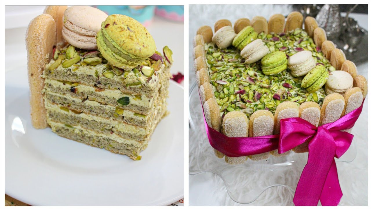 recette russe pistache /كيكة الفستق اللذيذة بطريقة سهلةجدا