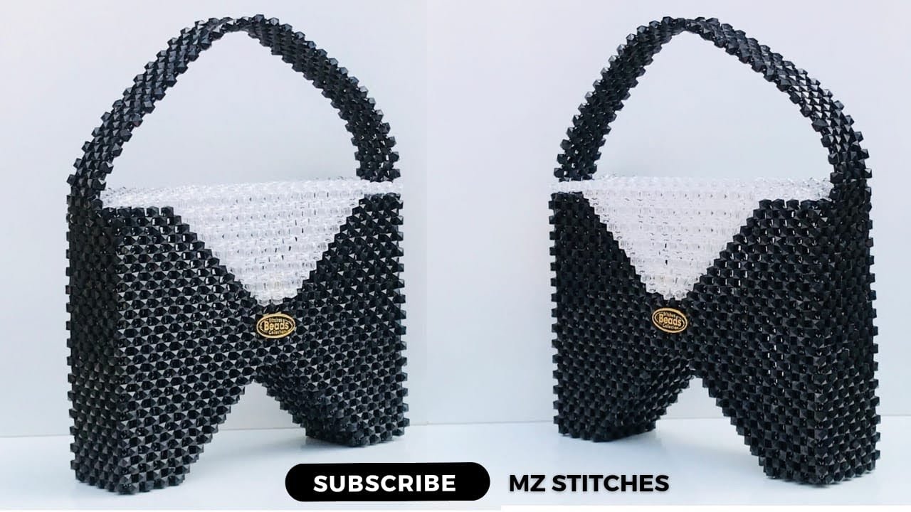 Let’s CREATE a BOW TIE BEADED BAG//DIY TUTORIAL //beginners friendly
