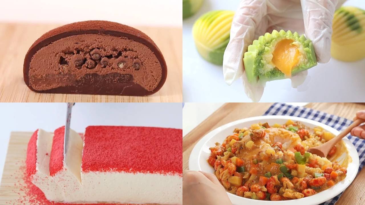 Satisfying Relaxing Video|Chocolate Ice Cream Daifuku Recipe|Asmr|Tiktok