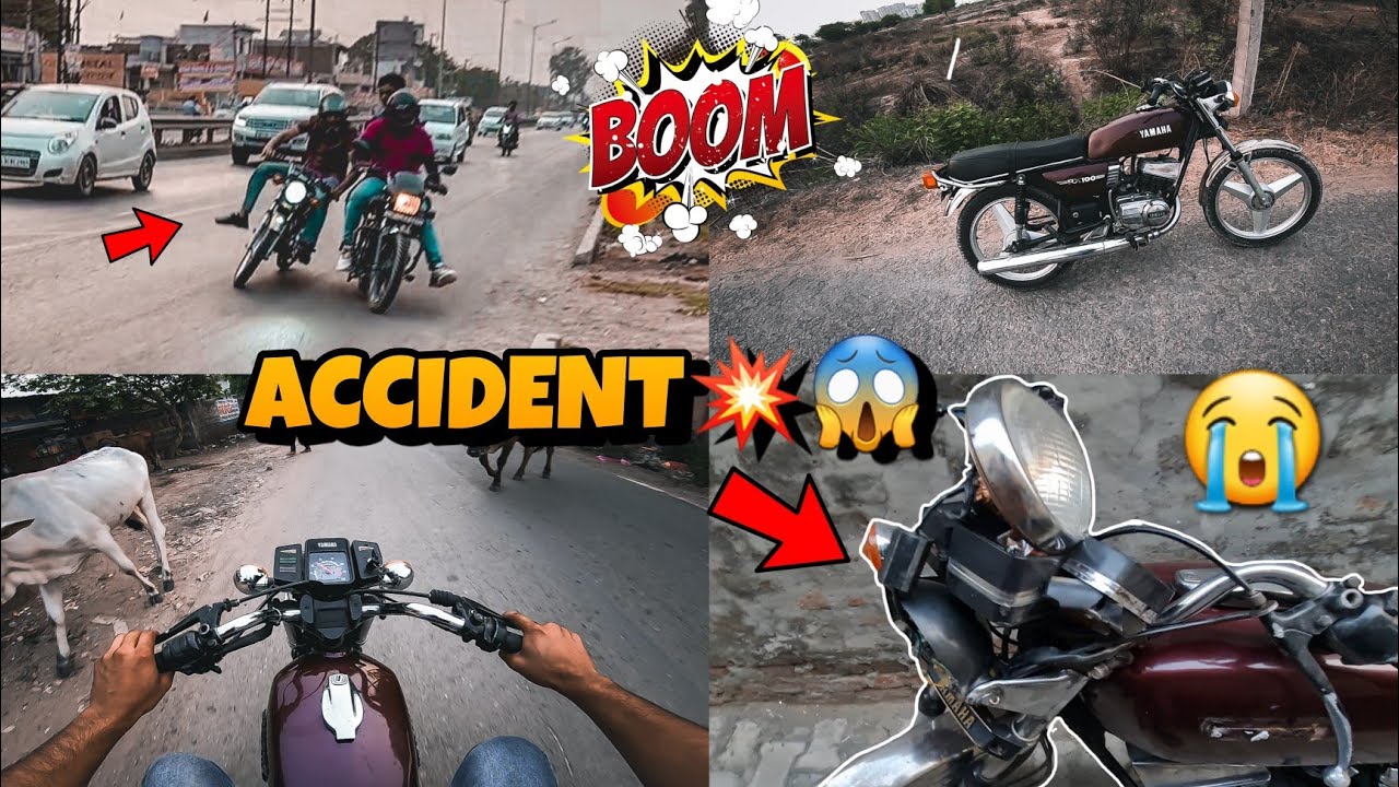 Apni Yamaha Rx100 ⚡️का Accident ho gaya 😭 | Ride start hone se phele hi khatam ho gyi 😱 !!!