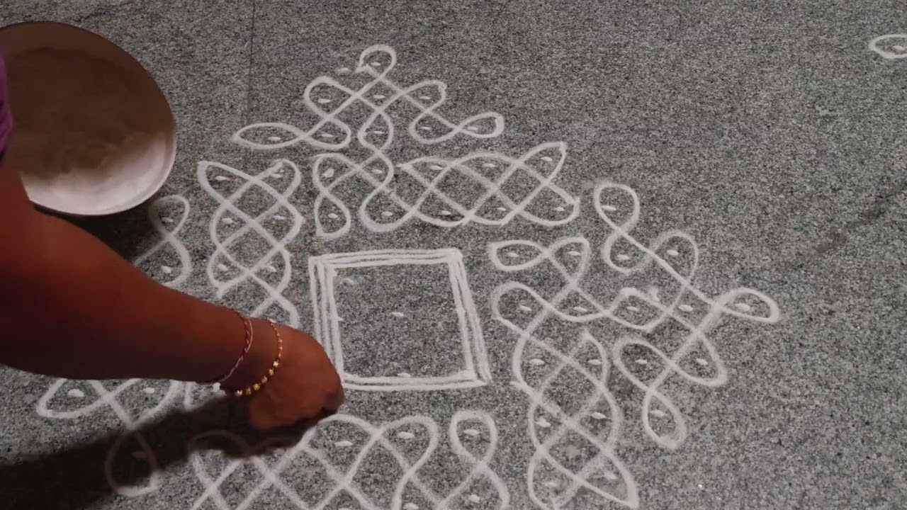 Dhanurmasam 🪈 muggulu day -16 || sankranti muggulu || kolam muggulu ✨ || festival muggulu ||kolam✨