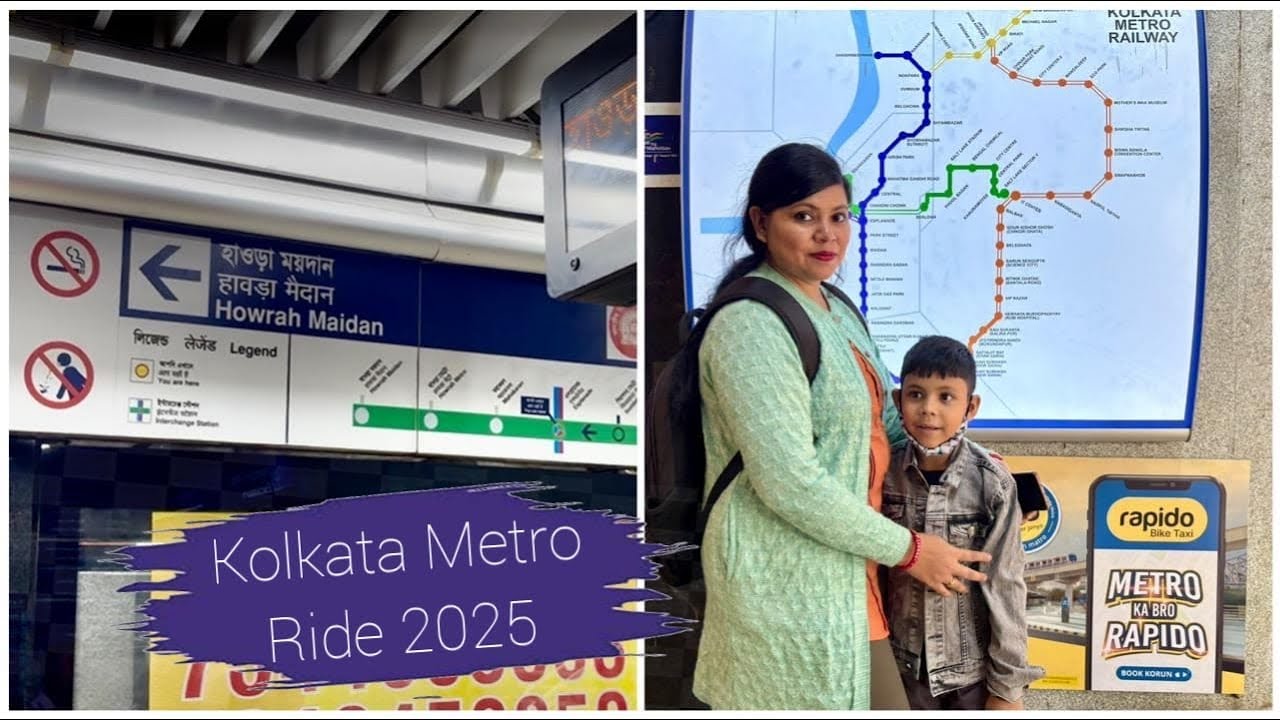 Kolkata Metro Ride 2025 | Blue Line & Green Line