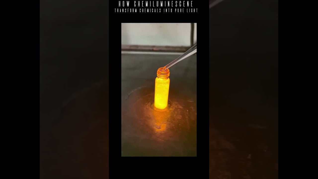 💡 Magic or Science? Witness the stunning transformation of chemicals into pure light! 🔬✨