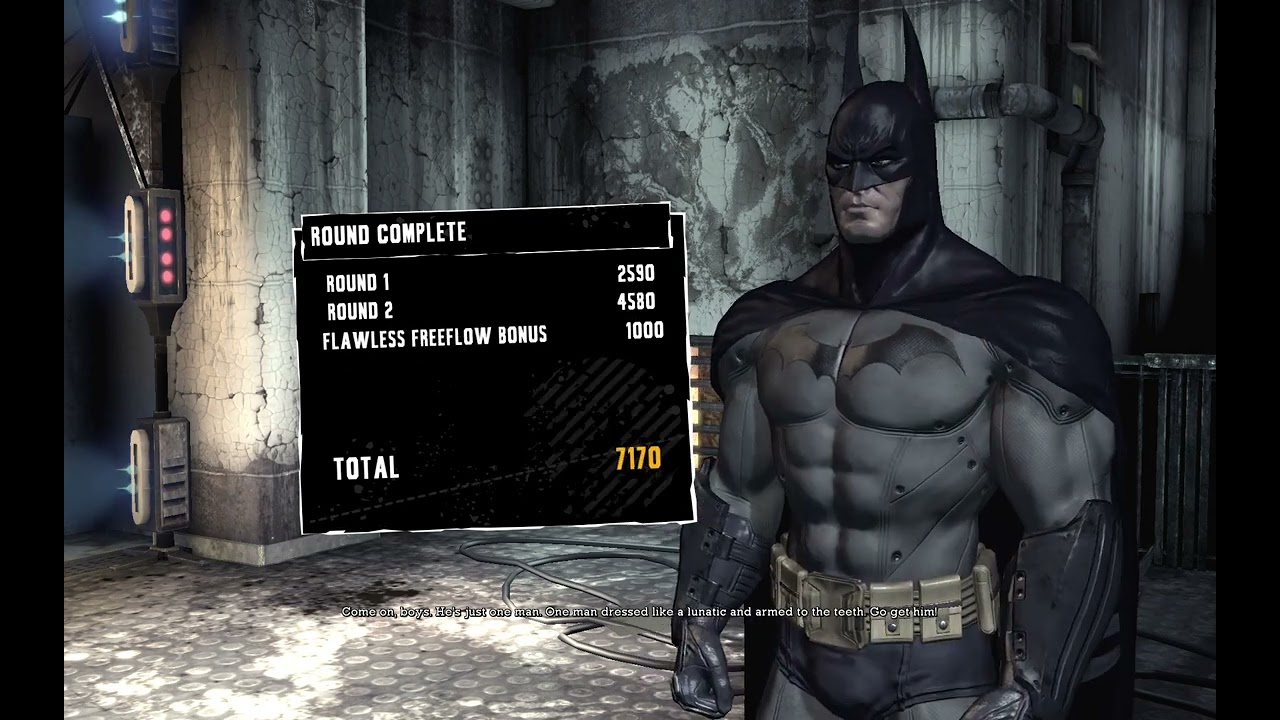 Batman Arkham Asylum Intenstive Treatment Combat Challenge No Damagenot posting nearly there version