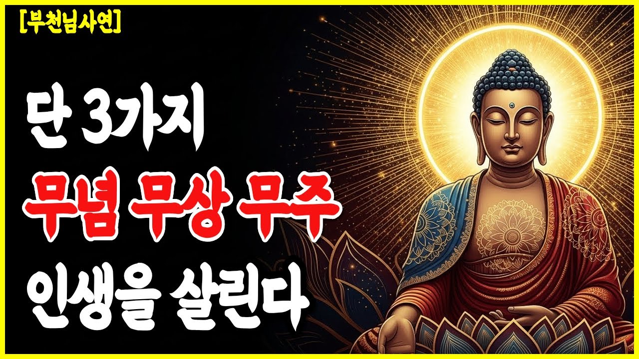 [부처님말씀] 육조단경,무념 무상 무주 불가에서 가장 중요한 가르침| 40년 설법의 핵심 | 불교 명상 | 마음공부 | 석가모니 말씀