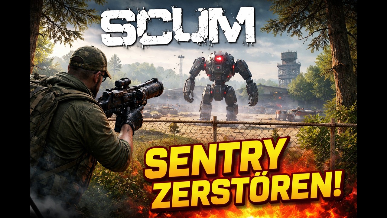 SCUM live | Wir wollen einen Mech am Flughafen plätten!