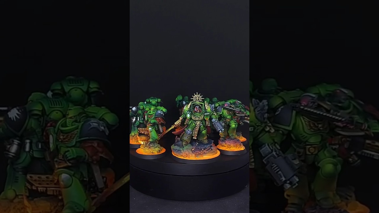 🔥 Salamanders Warhammer 40K &ndash; Painted Army Progress in 360&deg; | Miniature Showcase