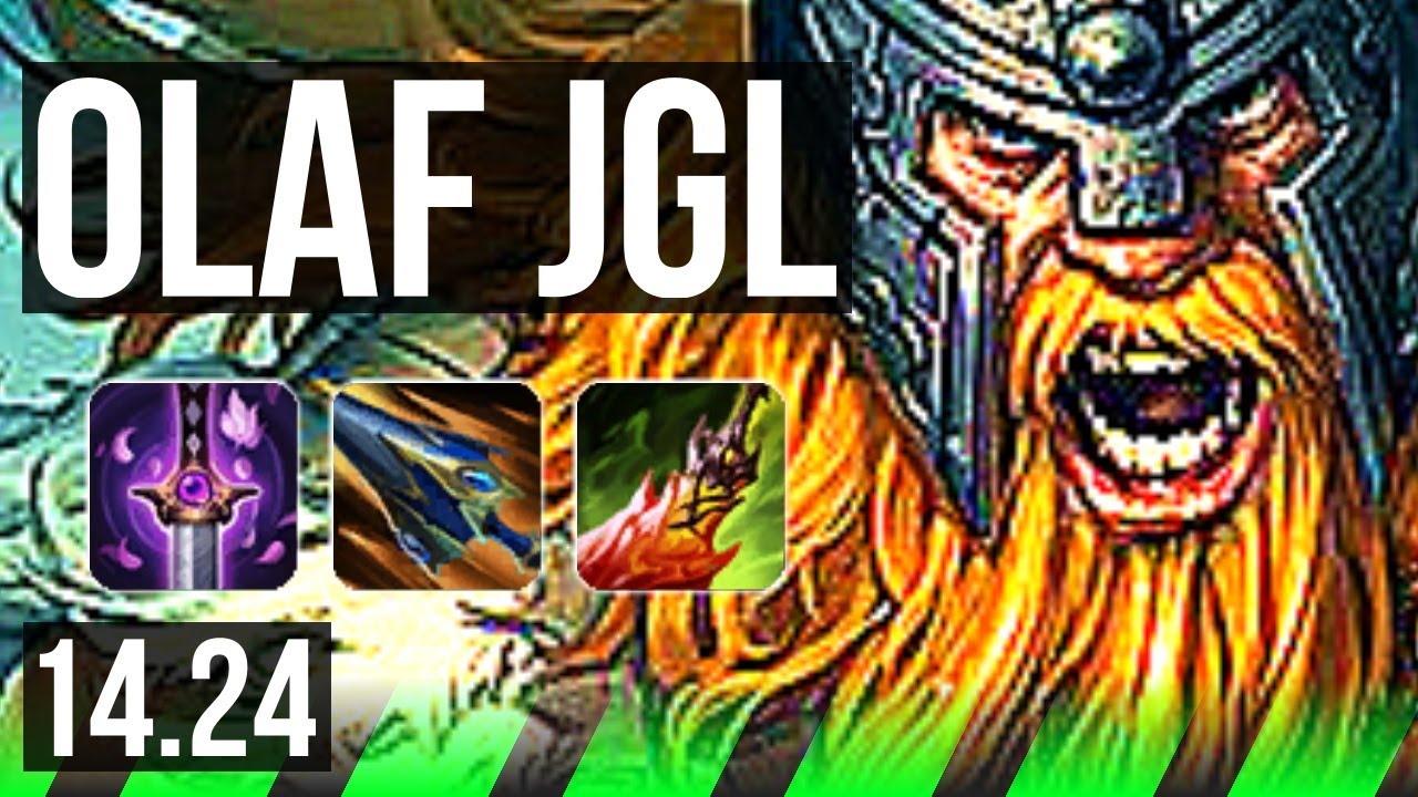 OLAF vs LEE SIN (JGL) | Godlike | KR Master | 14.24