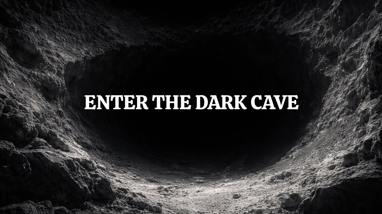 POV: Entering a Dark Lunar Cave → Black Screen for Deep Sleep (No Talking)