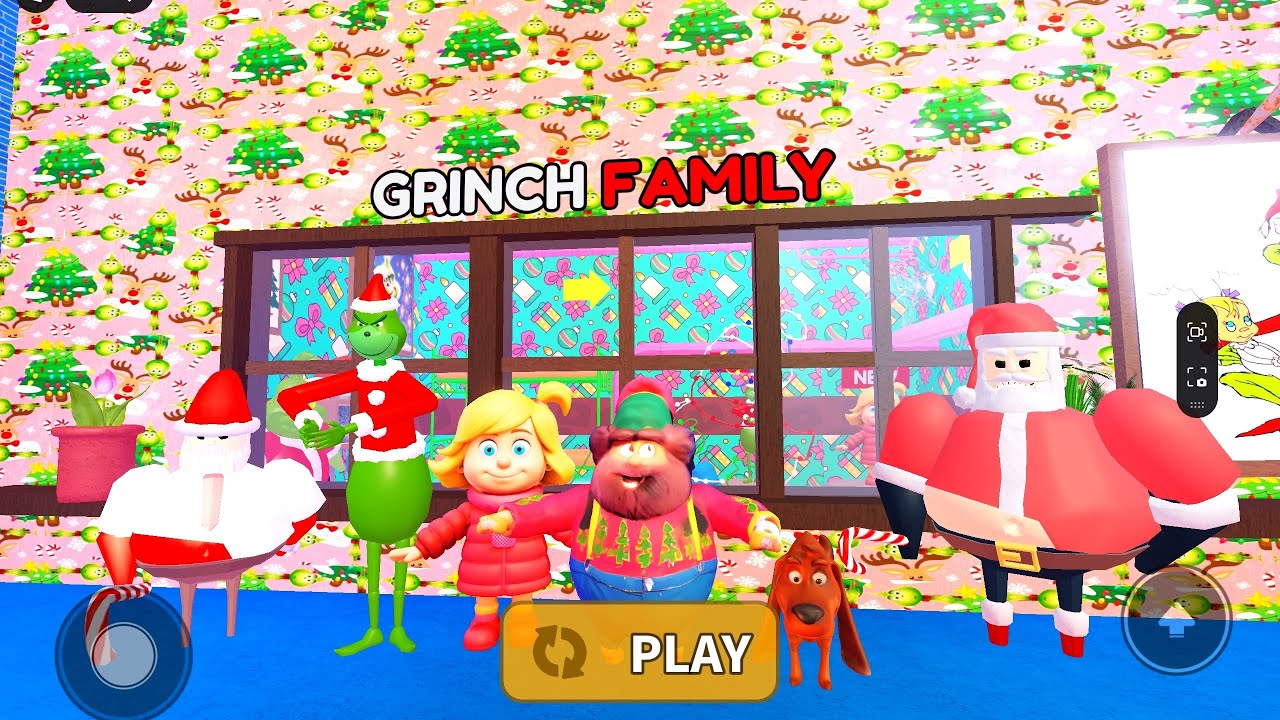 GRINCH'S PRISON RUN! Roblox Obby Walkthrough 3 Deaths 4k