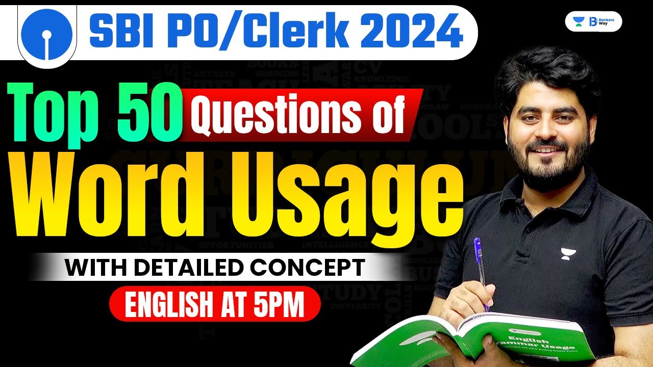 Top 50 Word Usage Questions For SBI PO/Clerk 2024 | SBI PO/Clerk English | Vishal Sir