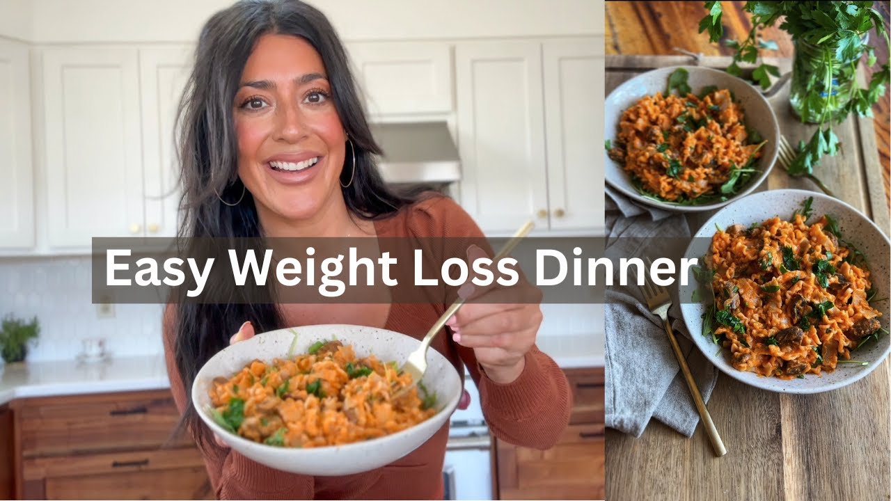 Easy Roasted Bell Pepper Pasta// Low Fat // Plant Based