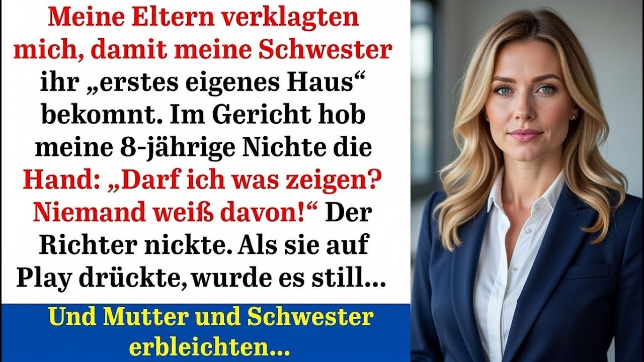 Meine Eltern wollten mich rauswerfen – doch was meine Nichte vor Gericht zeigte, zerstörte alles