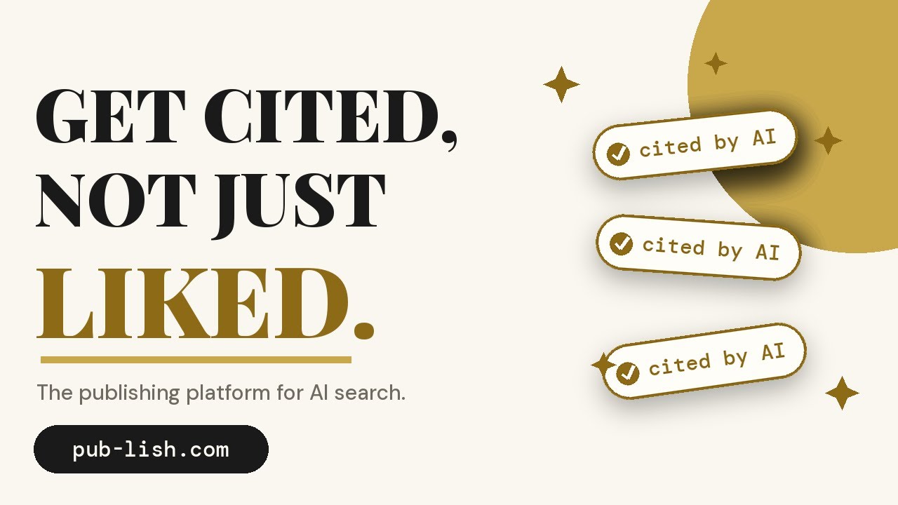 What Is PUBlish? Get Cited by AI and Found by Customers