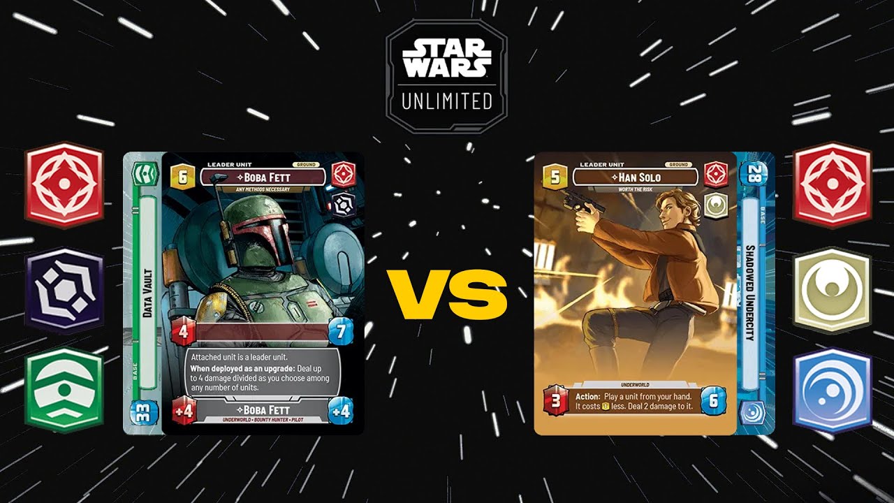 Boba Fett4 DV v Han2 Blue Force | Star Wars Unlimited Store Showdown R3