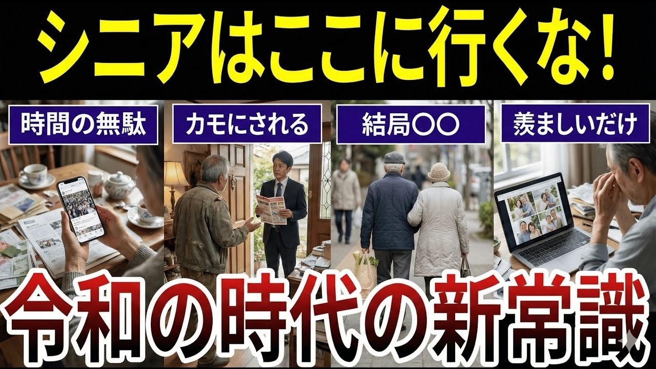 【60代要注意】令和の時代にシニアが行くべきでは無い場所！口コミ20選紹介します