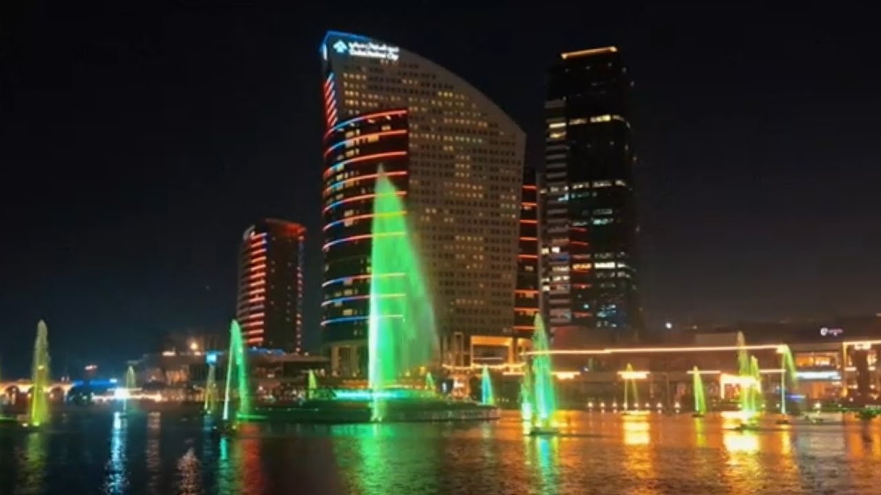 DUBAI | DUBAI FESTIVAL CITY| LIGHT,SOUND & FOUNTAIN | Amazing light show