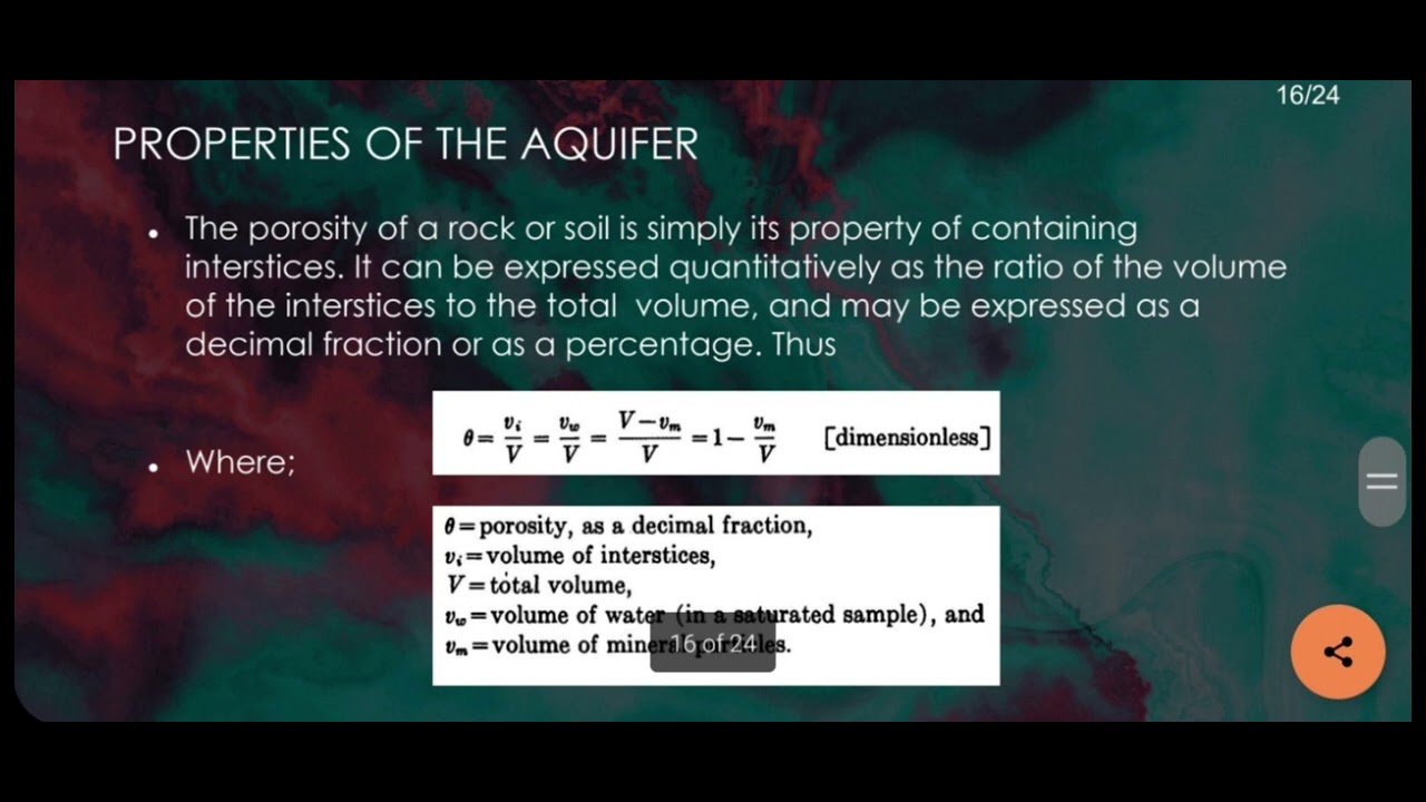 Groundwater Storage:Hydraulics of flow groundwater