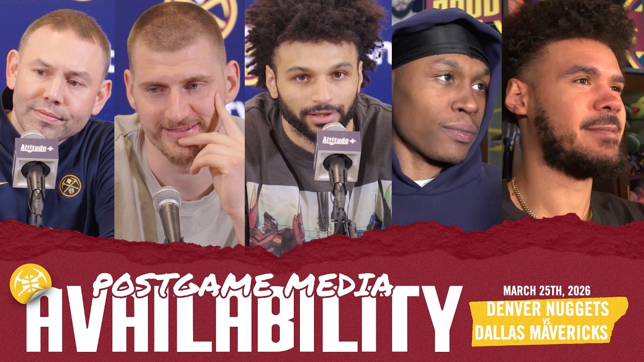 Послушайте комментарии доминирующего дуэта из Денвера | Никола Йокич и Джамал Мюррей послематчевы...