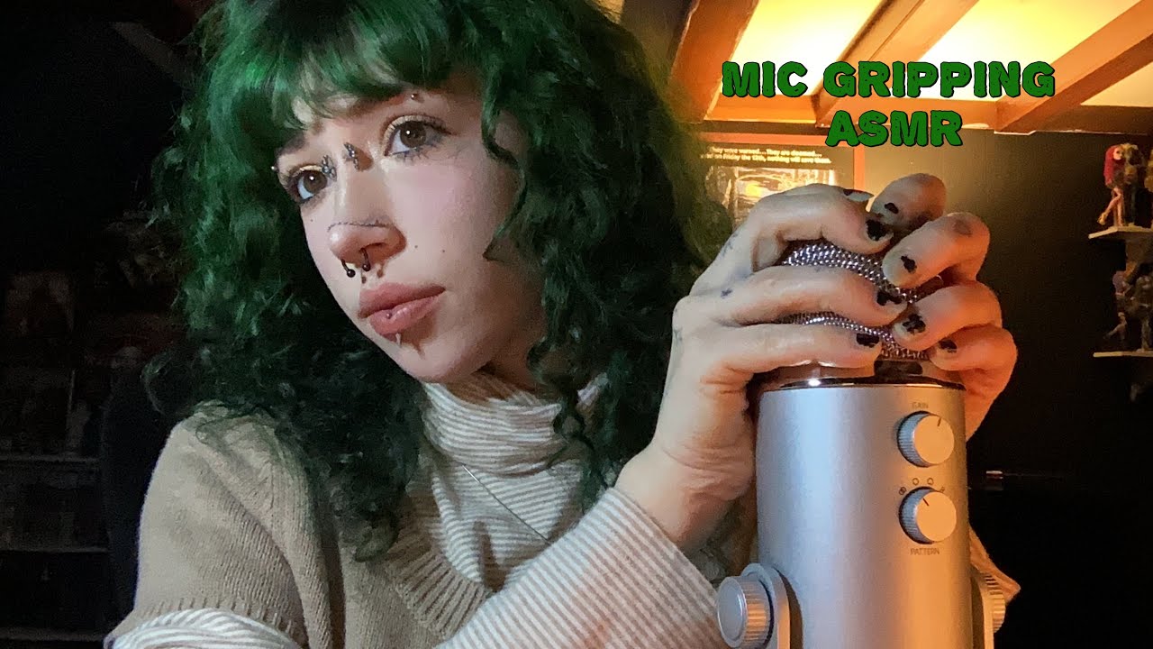 Mic Gripping and Mic Rubbing ASMR | Fabric Sounds, Rambling, Whispering 