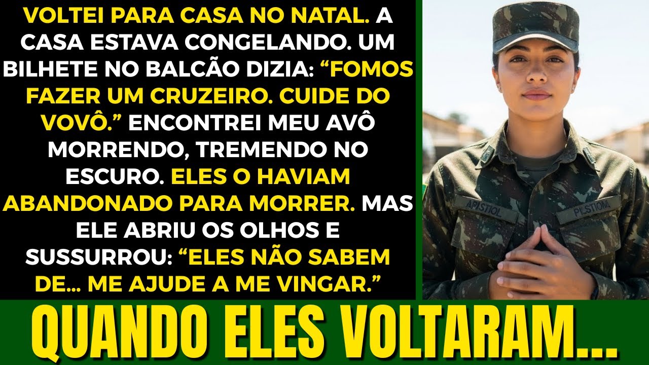 Voltei no Natal e encontrei meu avô morrendo sozinho, enquanto meus pais estavam em um cruzeiro.