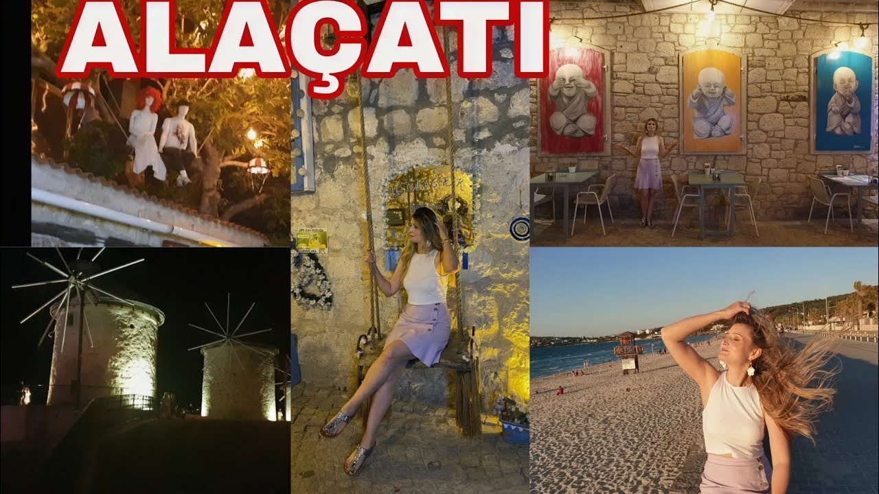 ALAÇATI VLOG🏖SOĞUKSU PLAJI🏝 ALAÇATIDA GEZİLECEK YERLER🌃ALAÇATI GECELERİ 