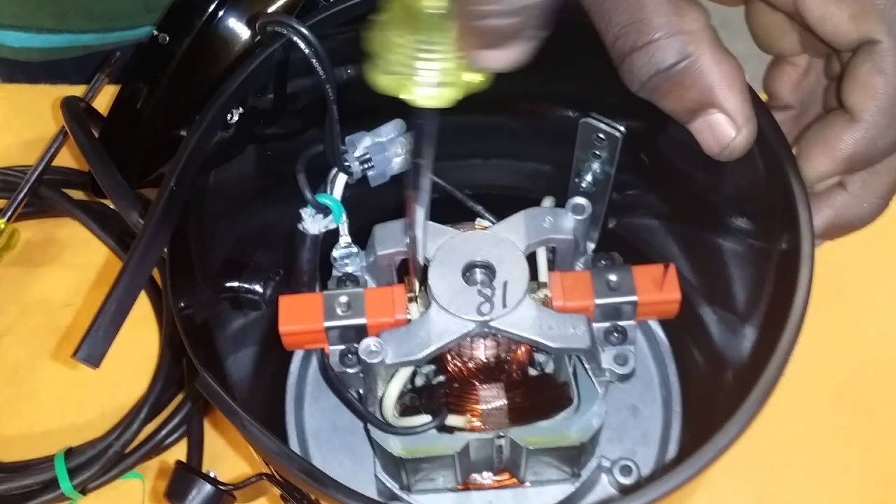 AIR FORCE BLASTER CARBON BRUSH REMOVAL AND REPLACEMENT (instructions in description)