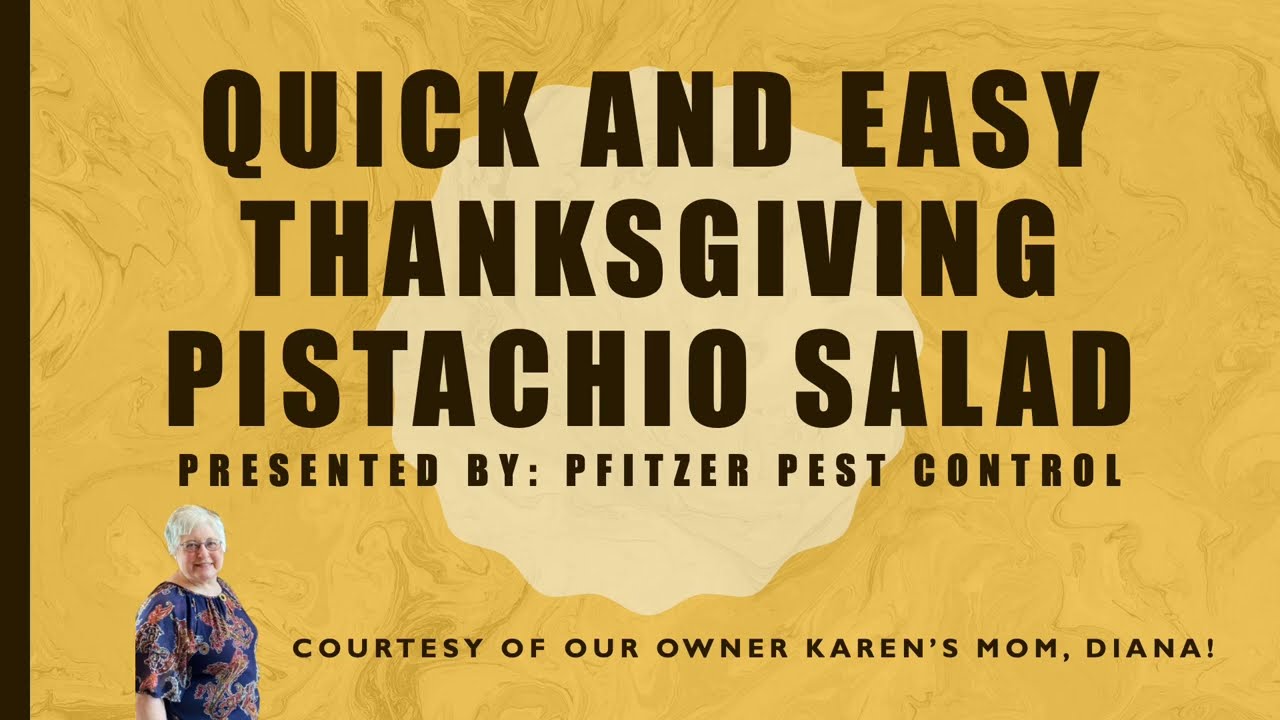 Pfitzer Pest Control's Festive Surprise: A Thanksgiving Recipe Just for You!
