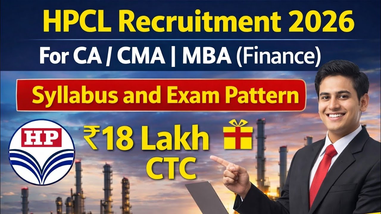HPCL Recruitment 2026 🔥 CA/CMA/MBA Finance | Complete Syllabus & Exam Pattern