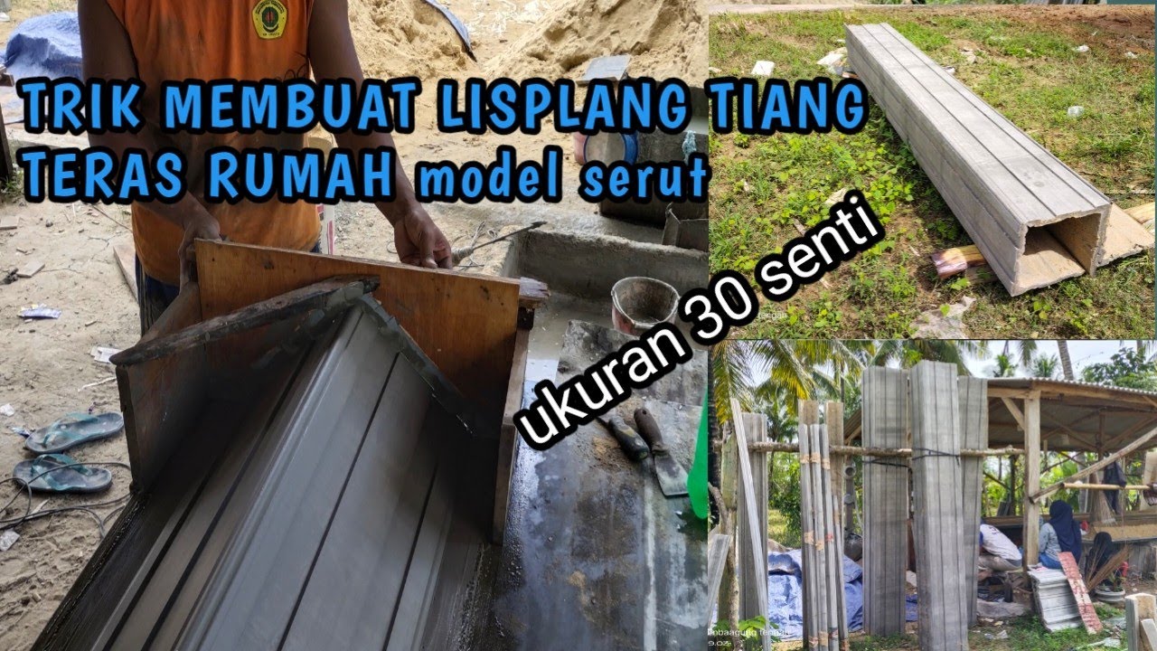 TRIK MEMBUAT LISPLANG TIANG TERAS MODEL SERUTAN