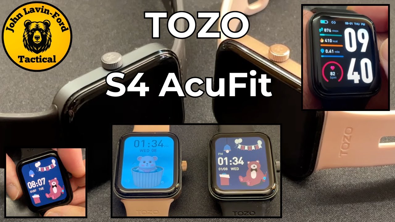 TOZO S4 AcuFit Watch.  Tozo Watch. Fitness Watch. 