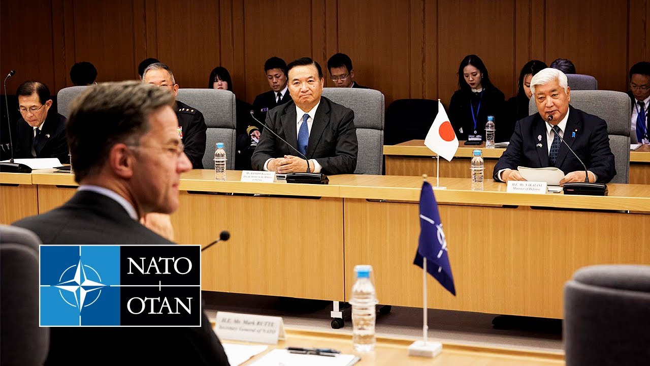 Генеральный секретарь НАТО и министр обороны Японии 🇯🇵 Гэн Накатани, 8 апреля 2025 г.