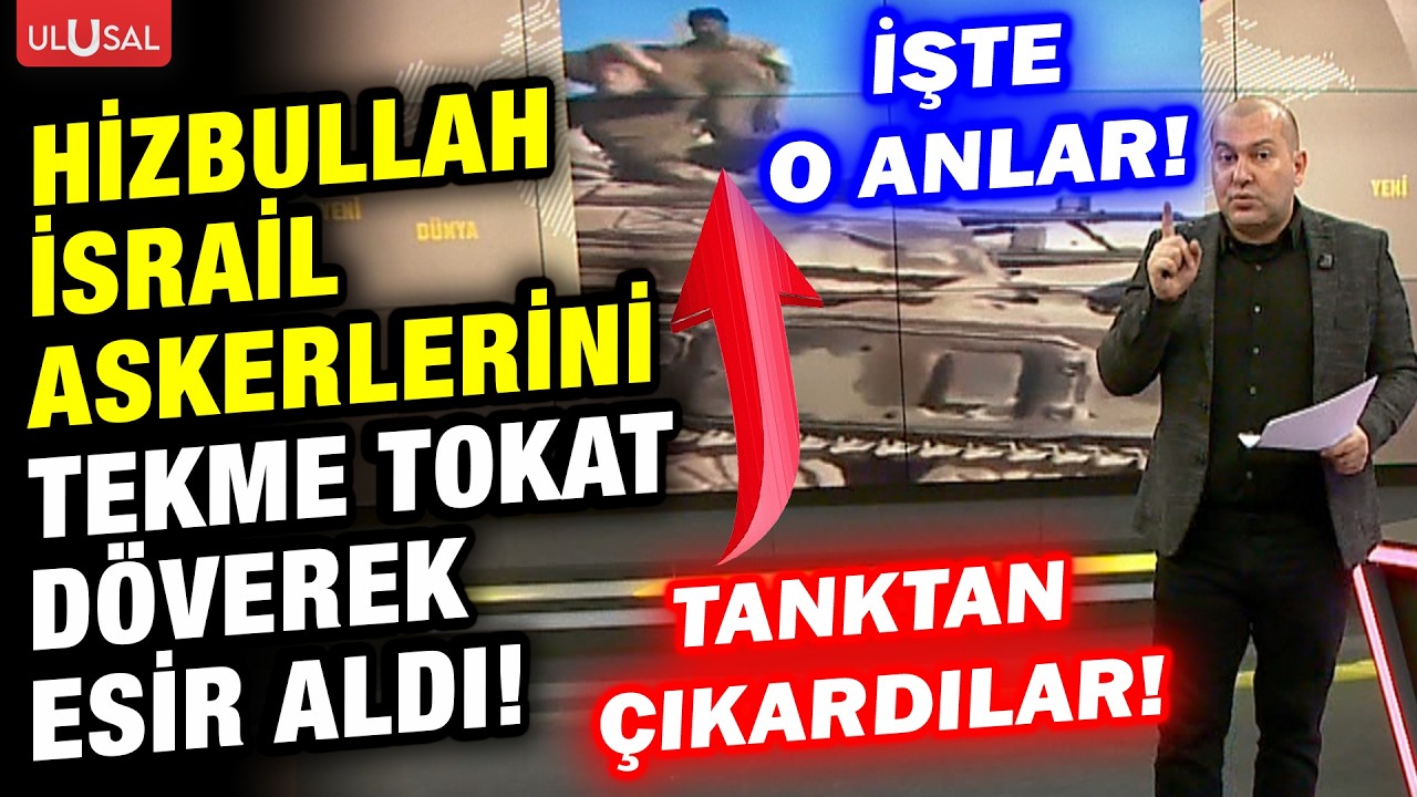 Hizbullah İsrail askerlerini tekme tokat d&ouml;v&uuml;p esir aldı! İşte o anlar!
